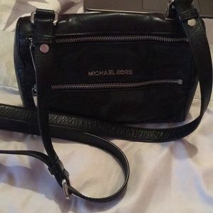 Michael Kors black leather purse